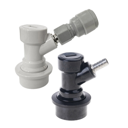 Quick Disconnect Couplers for DIY Beer Sodas Kegs Nonrust-Grey 1