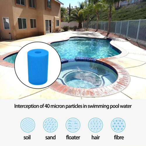 2X Schwimmbad Schaumfilter Schwammfilter für Vom Typ  B 2