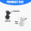 Quick Disconnect Couplers for DIY Beer Sodas Kegs Nonrust-Grey 3
