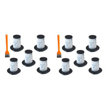 10 Pcs Filters for Rowenta Air Force 460 All in One RH92Xx and Air Force Flex 560 RH94Xx Vacuum Cleaner,Parts ZR009002