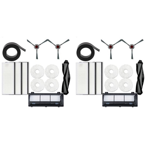 2set for  Mop Self-Cleaning Robot Replacement Side Brushes Main Brush Filter Dust Box Mop Cleaning Pad Accessories