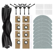 25PCS for Lydsto R1 / R1D , MiWhole M9 Lite, Eve Rook Spare Parts Vacuum Brush Mop Cloth Filter Dust Bag