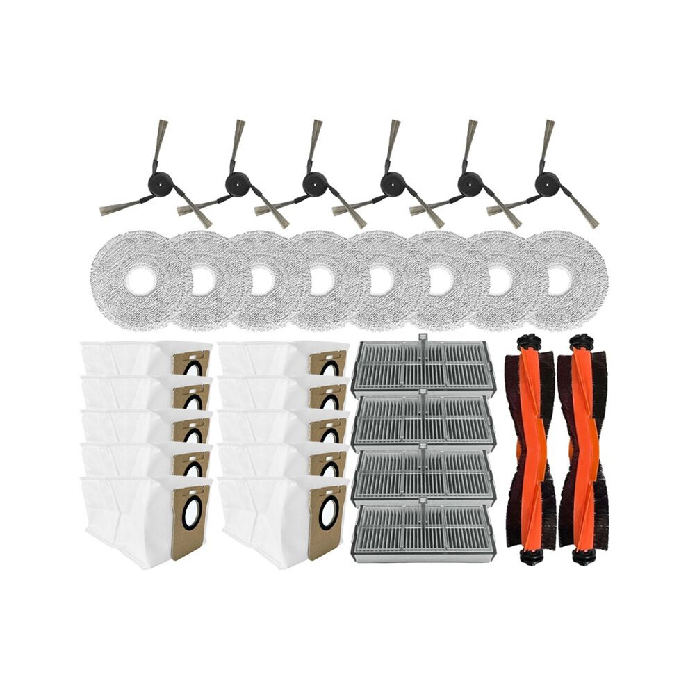 30Pcs Vacuum Brush Filter Mop Cloth Dust Bag Kit For Mijia Omni M40 D110cn Vacuum Cleaner Replacement Parts 6033538402408