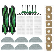 Roller Side Brush Mops Dust Bags Robot Vacuum for Combo Essential/2 Essential, Vac 2 Essential/105