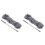 2X Gutter Cleaning Brush Roofing Tool with Telescopic Extendable Pole 8.2Ft Guard Cleaner Tool Easy Remove Leave, Grey 1