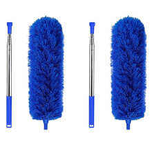 2X Gutter Cleaning Brush Roofing Tool with Telescopic Extendable Pole 8.2Ft Guard Cleaner Tool Easy Remove Leave,