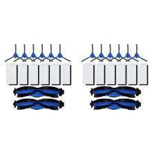 2Conjunto Escova Lateral Principal com Filtro HEPA Primário para Componentes de Limpeza de Robô Robovac 11S, 12, 15T, 15C, 25C, 30, 30C,