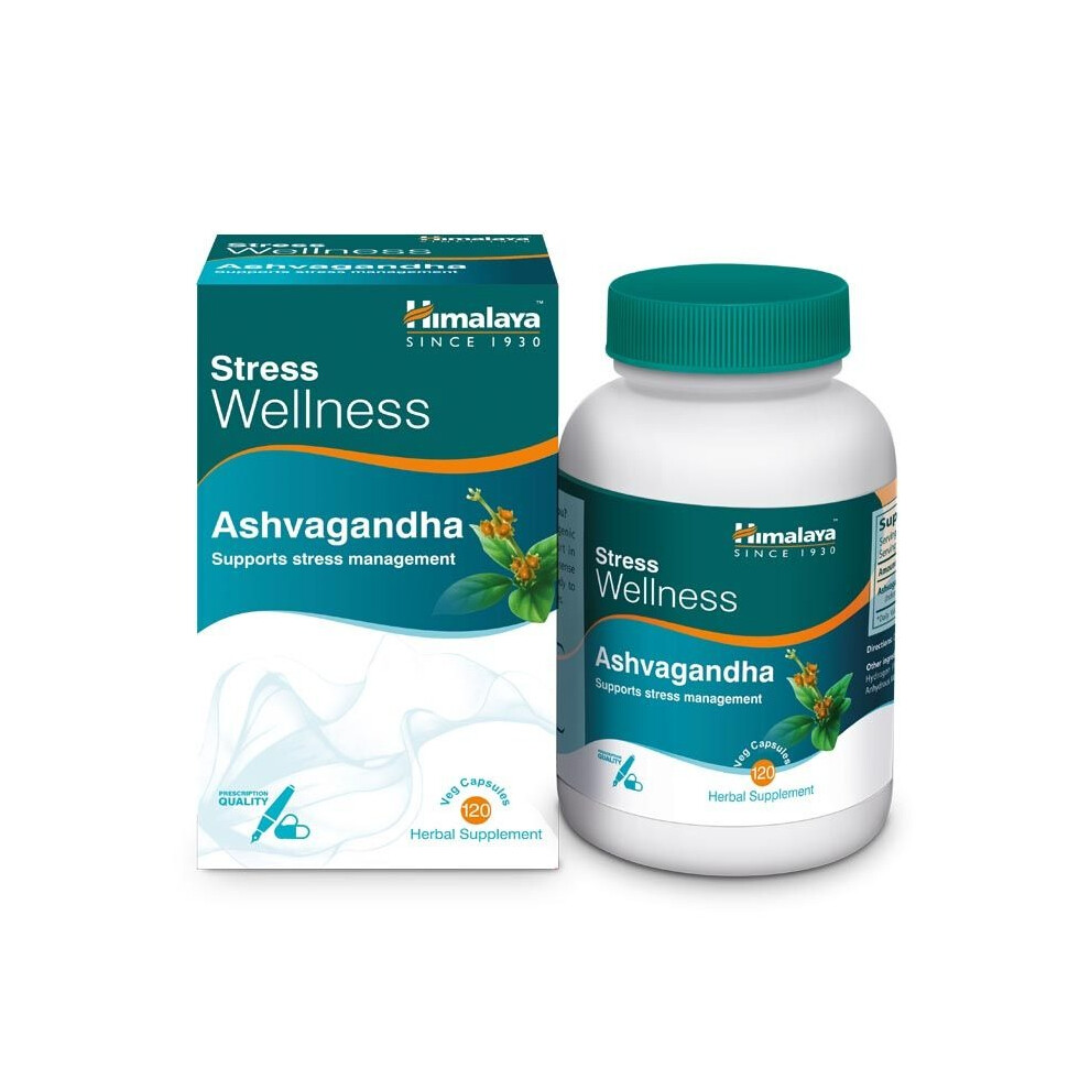 Himalaya Ashvagandha Capsules 120's | Herbal Stress Relief & Energy Supplement | Supports Mental Health, Immunity & Vitality
