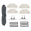 13 Pcs for  Bot D10s / D10s Pro Sweeping Machine Accessories Main Side Brush Mop Filter Dust Bags 4