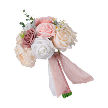 Delicate Handheld Flower Arrangement Elegant Wedding Party