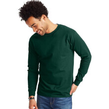 Hanes Men Long Sleeve Shirt, 2Pack (XL) DeepForest