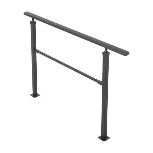 Living And Home 137cm Outdoor Carbon Steel Step Handrail Railing Kit 1