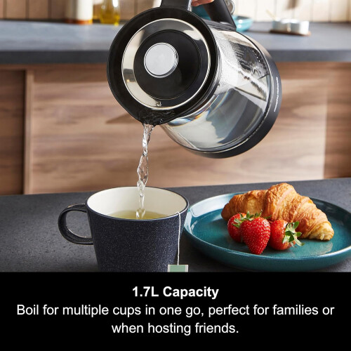 Morphy Richards Morphy Richards Electric Jug Kettle 1.7L Clear 2