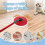 6 Pcs Mop Replacement for Vileda Clean Spin Mop  Refills Washable  Mop for Cleaning Floor Grey 8