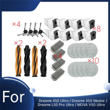 30 Pcs for X50 Ultra / X50 Master / L50 Pro Ultra / MOVA V50 Ultra Vacuum Ultra Durable Accessories