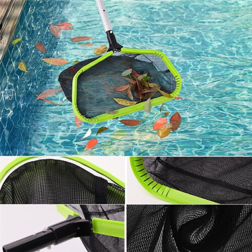 Upgraded Pool Skimmer Net,Professional Ultra Fine Mesh Pool Leaf Net for Cleaning with Double-Layer Deep Trash Bag 2