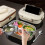 Multifunctional 4-Compartment Portable Lunch Box Portable Thermal Insulation Lunch Box with Tableware Accessories 4