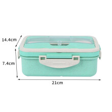 Bento Box for Adults - 3 Compartment Leakproof Lunch Container, Microwave & Dishwasher Safe, Reusable Salad Snack Box B
