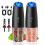2PCS Electric Salt and Pepper Grinder Set USB Rechargeable with LED Light Automatic Spice Grinders ABS 2