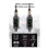 2.4G UHF Wireless Audio Transceiver System Mic Adapter XLR Transmitter and Receiver for Wired Dynamic Microphone 48v 7