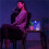 LED Pixel APP Cellphone Control Display 64X64 Programmable Night Light LED Screen Pixel Screen Bedside Light 8