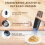 2PCS Rechargeable Electric Salt and Pepper Grinder Set, Automatic Gravitys Grinder Adjustable Coarseness Led Light 2