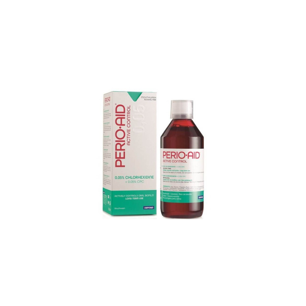 Perio Aid 0.05% Maintanance Mouthwash | Antibacterial Oral Rinse | Gum Health & Plaque Control | Daily Oral Care - 500ml