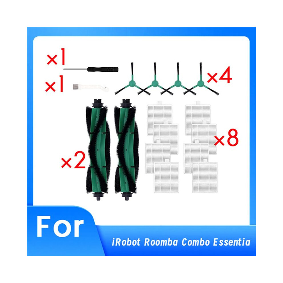 16 Pcs For Combo Essential Series Q011/Y0110/Q0120/Y0140 Robot Vacuum Cleaner Replacement Parts Pack 6033079413352