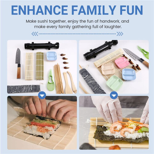 Sushi Making Kit Japanese Food Making Tools Sushi Mold Kitchen Tools DIY Set B