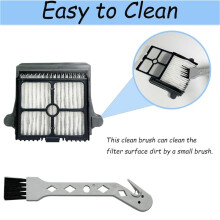 Brush Roller&Filter Replacement for Floor ONE S7 Steam Cordless Wet Dry Vacuum Floor Scrubber Cleaner Part