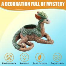Fantastic Animals Plant Pots Succulent Plant Pots Garden Statue Resin Gifts for Nature Lovers A