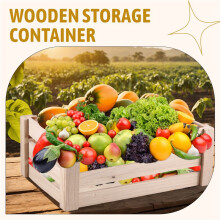 Storage Crate Decorative Wood Crates Wooden Storage Container,Wooden Boxes for Home, Wood Crates for Storage