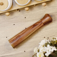 10 Inch Tall Wood Pepper Grinder or Salt Mill Elegant Pepper Mill Wooden with A Adjustable Ceramic Rotor