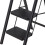 Living And Home Anti-Slip 3 Step Ladder with Wide Pedals 5