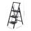 Living And Home Anti-Slip 3 Step Ladder with Wide Pedals 6