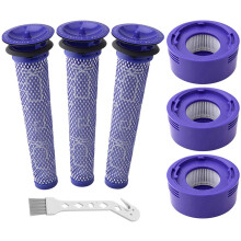 Kit de SubstituiçãO de Filtro de VáCuo 7 Pacotes para V6, V8, V7, 3 Filtros de Coluna HEPA, 3 Pré-Filtros, 1 Escova Limpeza, NúMeros de