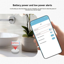 Tuya ZigBee Water Leak Detector Flood Sensor Alert Immersion Alert Remote Monitoring Via Life App