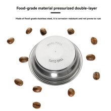 58mm Dual Wall Filter Basket Coffee Machine Stainless Steel Double Wall Portable Strainer Basket Reusable Coffee Filters