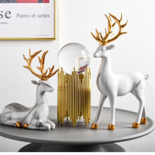 Adornos Elegantes y Modernos de Lujo Ligeros, Decoraciones de Hierro para Gabinetes de TV de Sala de Estar, Cintura Pequeña