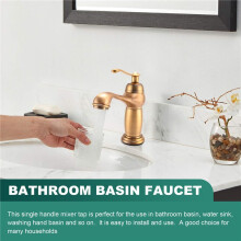Bathroom Basin Faucet Antique Brass Mixer Solid Copper Luxury Europe Style Tap Taps