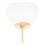 30 pcs/lot wedding White Paddle Fan for wedding decoration 2