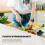 Stackable Plastic Basket Kitchen Storage Basket Fruit & Vegetable Plastic Storage Basket Plastic Storage Rack(Beige) 3