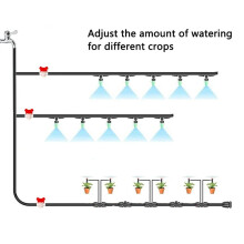 30PCS Drip Irrigation Valve, Barbed Hose ID Valve for Drip Irrigation Hoses Agricultura Garden K08-08
