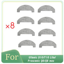 Städtrasa för Ultenic D10/T10 Lite/för Q8/Q8 Max Dammsugartillbehör Byte Av Rengöringsdelar 8 St