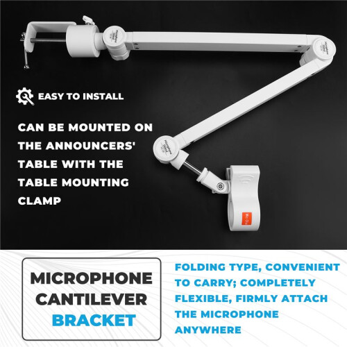 Microphone Arm Boom Adjustable Suspension Boom with Desk Clamp for Studio and Live Performances 1