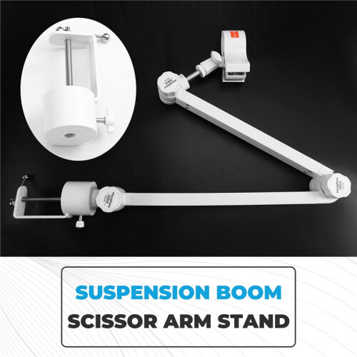 Microphone Arm Boom Adjustable Suspension Boom with Desk Clamp for Studio and Live Performances 2