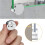 Frameless Mirror Mounting Hardware Kit Mirror Holder Clips Round Shape Dual-Screw Fixing Mirror Glass Hanging Bracket 5