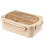 Lunch Box with Tableware for Office Workers Square Divided Microwave Oven Bento Box Leakproof Container for Picnic Khaki 2