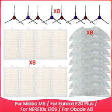 Części Zamienne dla Midea M9 / E20 / NERE10s E10S / Obode A8 Boczna Szczotka Filtr Hepa Mop Cloth