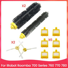Repuestos para Serie 700, 760, 770 y 780: Cepillo de Cerdas y Flexible, Cepillo Lateral, Filtro HEPA